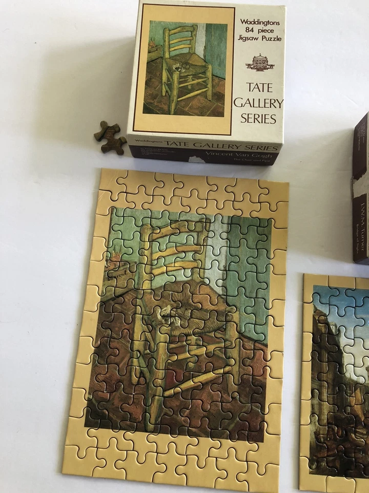 2 VTG Jigsaw Puzzle Lot - Waddingtons Tate Gallery Vincent Van Gogh JWM Turner - Image 3 of 4