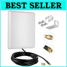 Outdoor 15dBi Dual-Band WiFi Antenna with 10FT Cable for Stronger Connectivity
