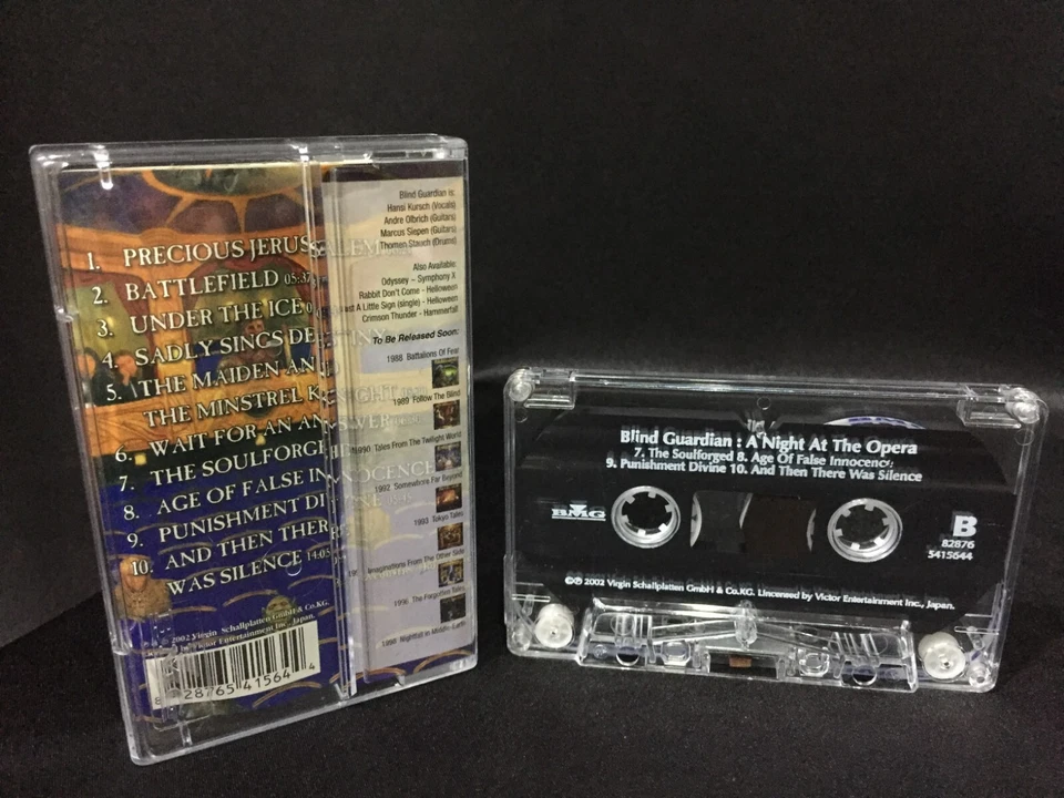 Blind Guardian A Night at the Opera Cassette Tape (BMG Thailand 2002) Foto 4 de 4