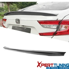 Fits 18-22 Honda Accord V3 Style Rear Trunk Spoiler Lip Gloss Black ABS
