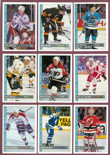 1992-93 OPC O PEE CHEE HOCKEY CARD 265-396 & ANNIVERSARY SERIES WRAPPER SEE LIST - Picture 103 of 164
