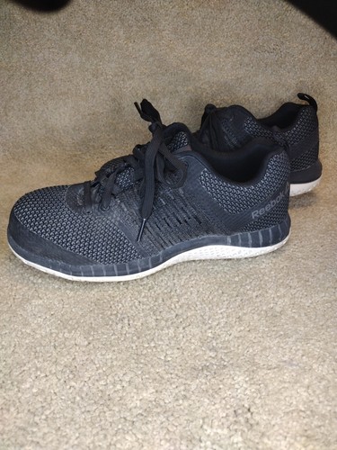 Reebok Work Sneaker Women 6.5 Black ASTM F2413-17 Memory Tech Massage Steel Toe - Picture 2 of 11