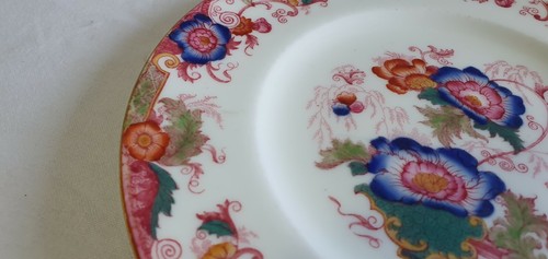 Coalport c1891 - 1919 Oriental Flower Pattern 8.25" Multi-Colour Plate - Imagen 3 de 10