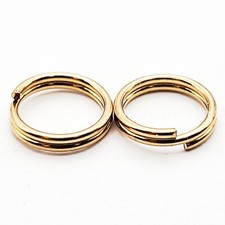 7mm 14K Gold Filled Split Rings – 2 Pcs | High Quality Round Connectors