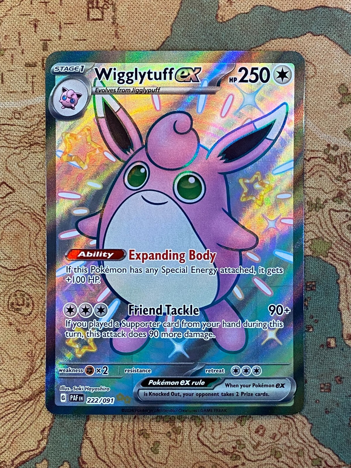 Wigglytuff Ex #222 Precios | Pokemon Paldean Fates | Tarjetas De Pokemon