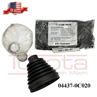 OEM Genuine Toyota Front Cv Joint Boot Kit 04437-0C020 Inboard Joint
