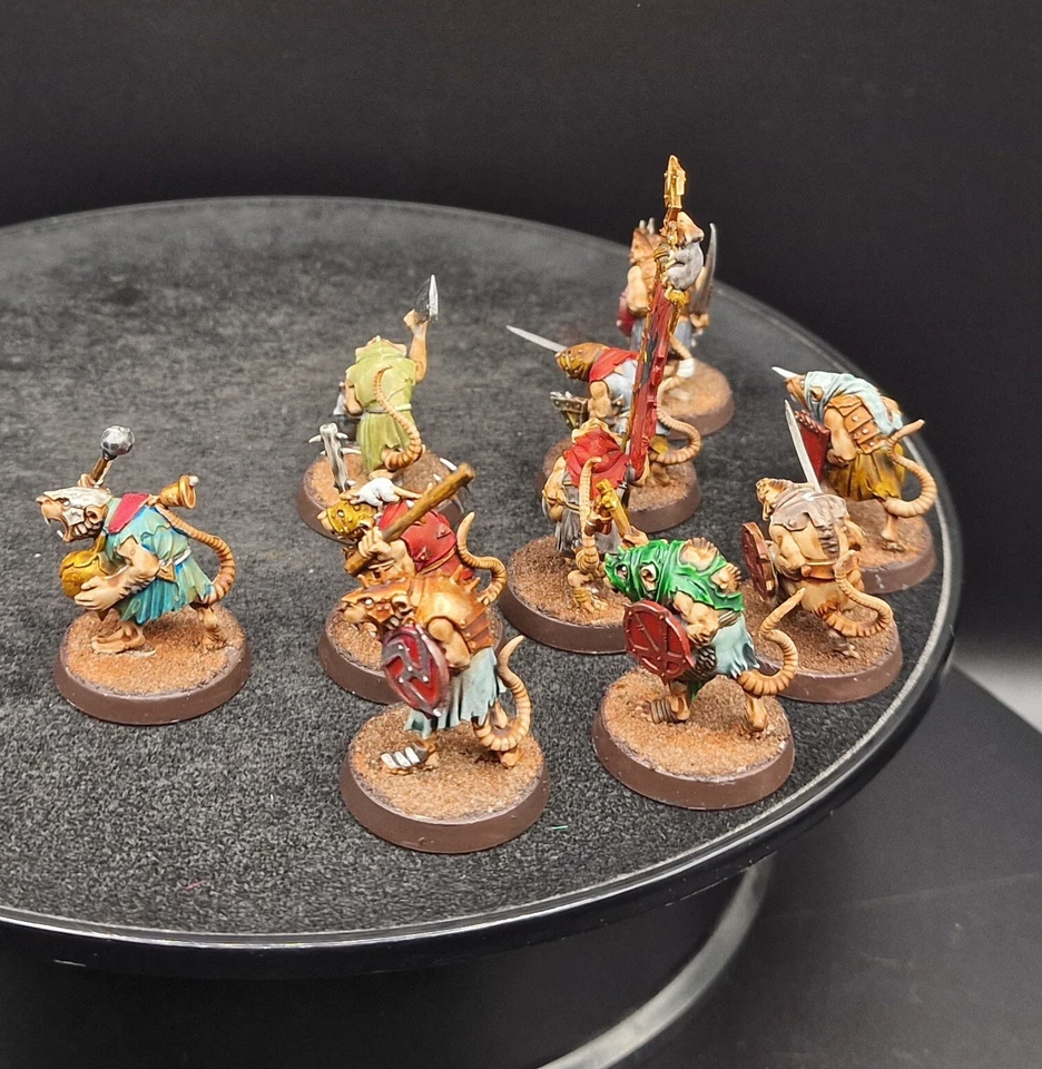 Warhammer AOS Skaven Clanrats pintado profesional ×10 #6 Games Workshop Age Of Sigmar Foto 4 de 4