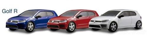 Kyosho 1/64 Volkswagen Golf R blue Volkswagen Minicar Collection2 - Picture 3 of 4