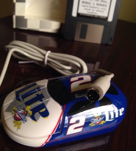 Y2K MousCar Racing Computer Maus NASCAR Miller Lite #2 Rusty Wallace PS2 DOS - Bild 4 von 11