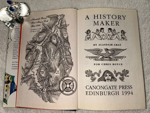 NOVEL - A HISTORY MAKER - ALASDAIR GRAY - CANONGATE - 1994 - HB - 1ST EDN - Picture 3 of 4