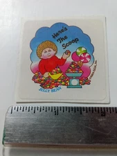Vintage Stickers Scratch and Sniff Jelly Bean Sticker Matte Cabbage Patch Kids