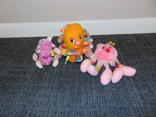 Vintage Lots A Lots A Leggggggs Caterpillar Plush Toy Bundle Hasbro Commonwealth - Picture 7 of 21