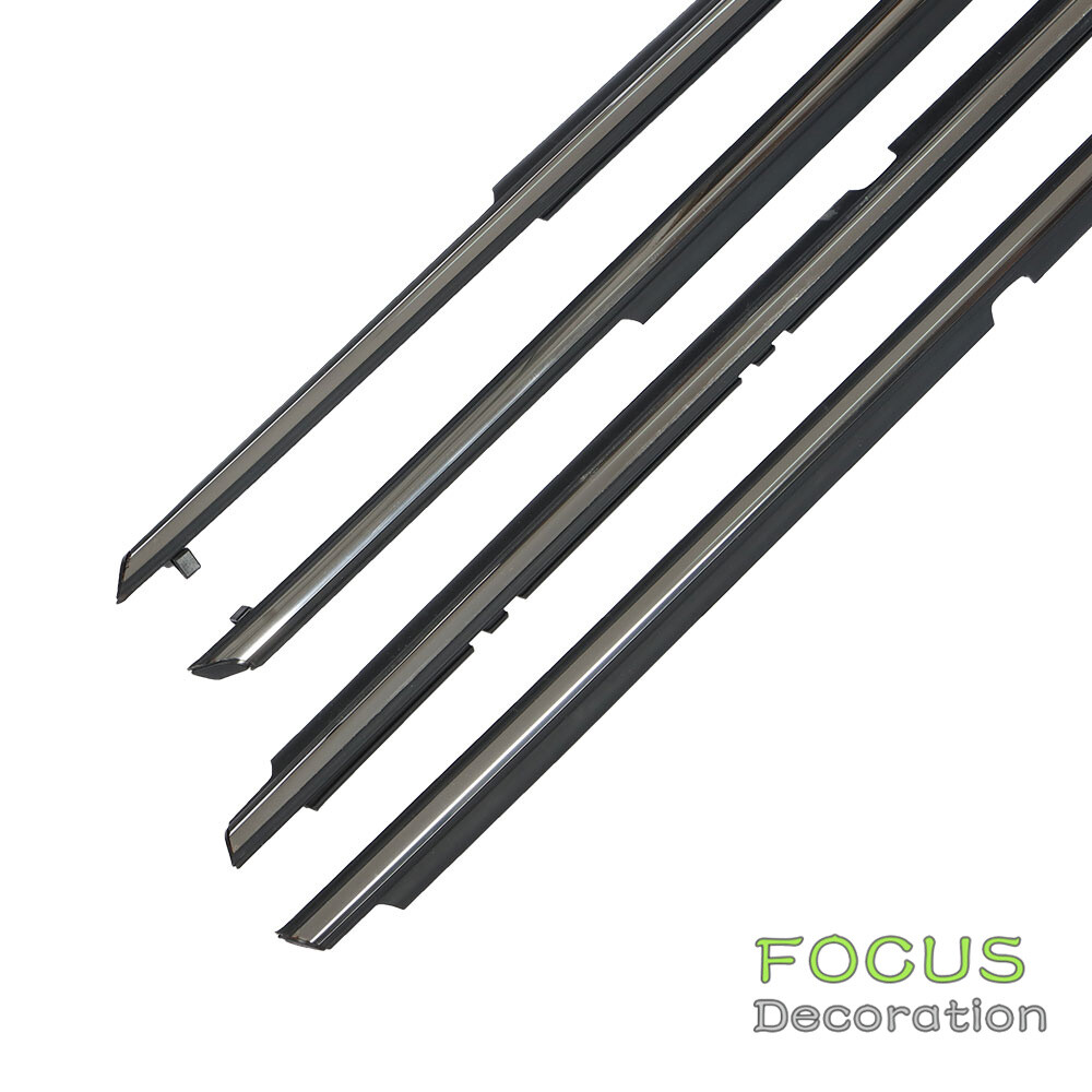 Focus-Decoration Chrome Window Weatherstrip Seal Belt Moulding For 2007-2011 Toyota Camry (4pcs)