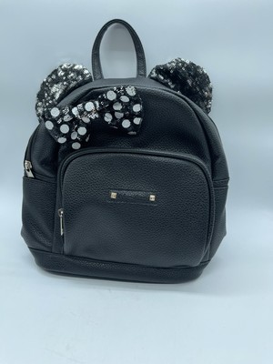 Disney Minnie Mouse backpack in black with sequin ears and bow.Adorable! Amazon.com: Loungefly Disney Minnie Mouse Black Sequin  main image 2