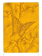 Single Playing Card Vintage Antique Lacquer Style "Butterfly" BU-2-1 E