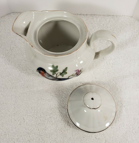 Vintage PK Unity Made In Germany Porcelain Creamer Pitcher Bird 4.25" Tall (M) - Picture 2 of 4