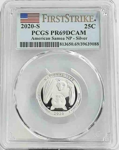 2020 S 25C Silver American Samoa NP Quarter Proof PR69 DCAM PCGS First Strike