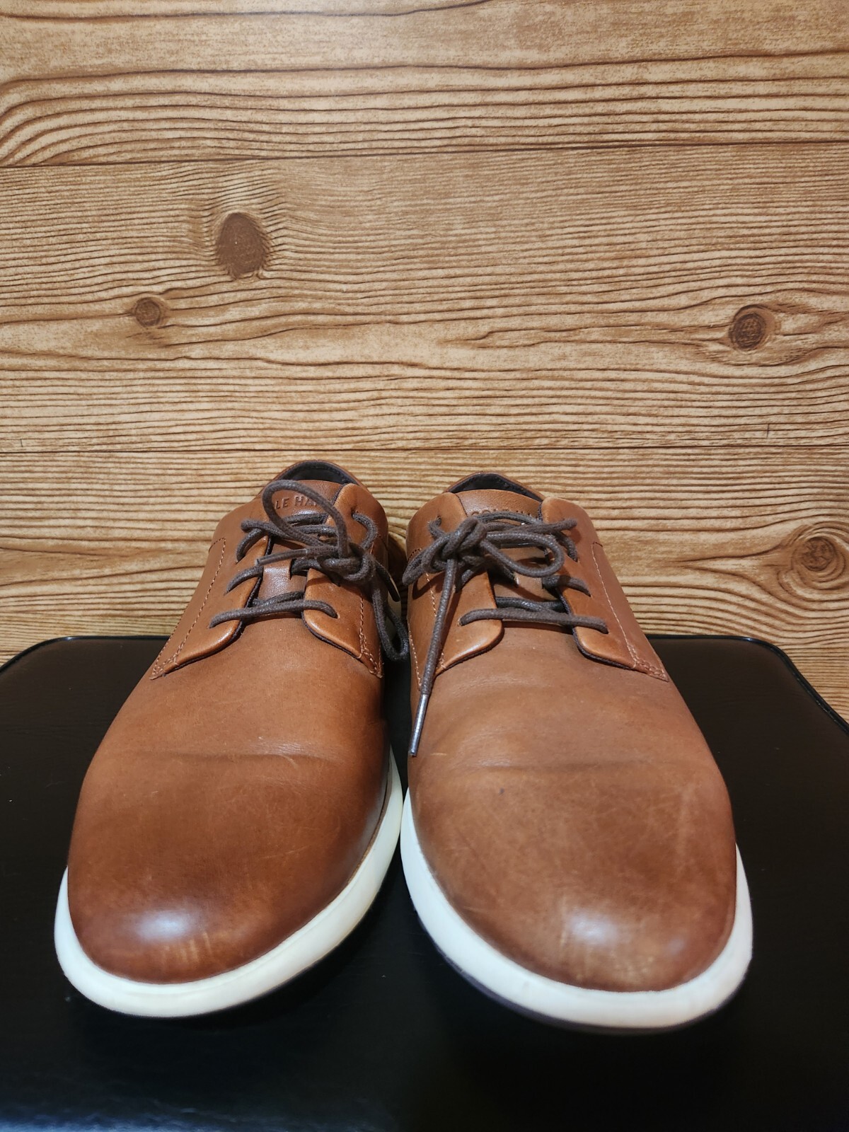 SAOLA Scarpe eleganti casual Cole Haan Grand Tory Oxford da uomo 10 5 in pelle C33188 usate in ottime condizioni