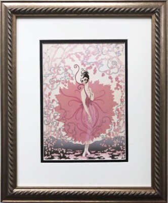ERTE アートプレート 女性イラスト Erte 