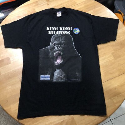 Vtg King Kong millions movie new york lottery godzilla shirt size Large 