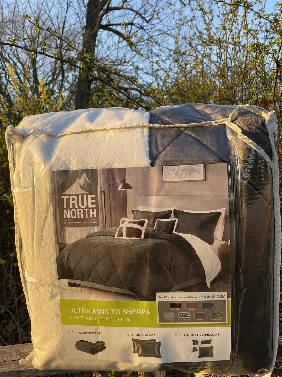 True north mink online to sherpa comforter set