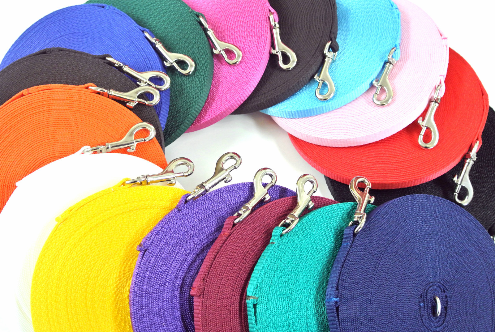Guinzaglio addestramento cani cuccioli 50 piedi 15 m guinzaglio obbedienza 13 mm tessitura forte 19 colori