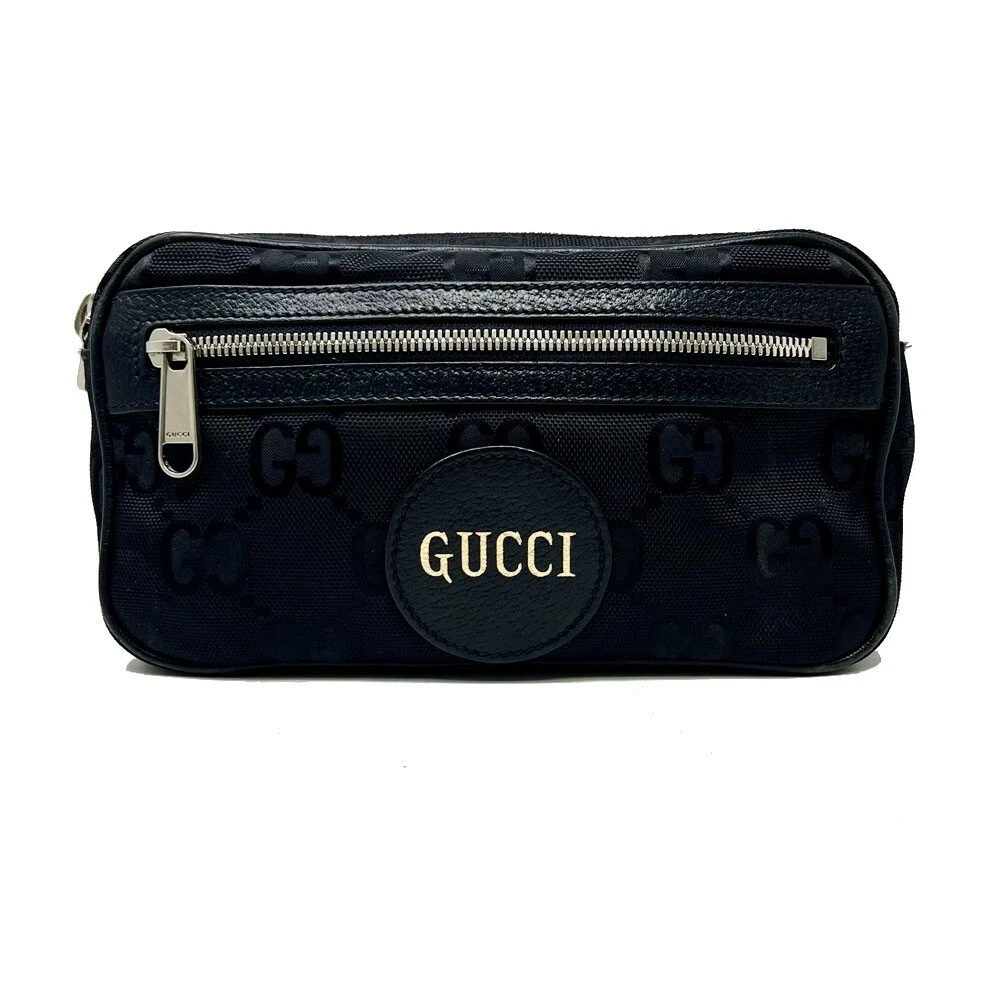 Sac ceinture monogramme GUCCI GG en nylon noir hors grille