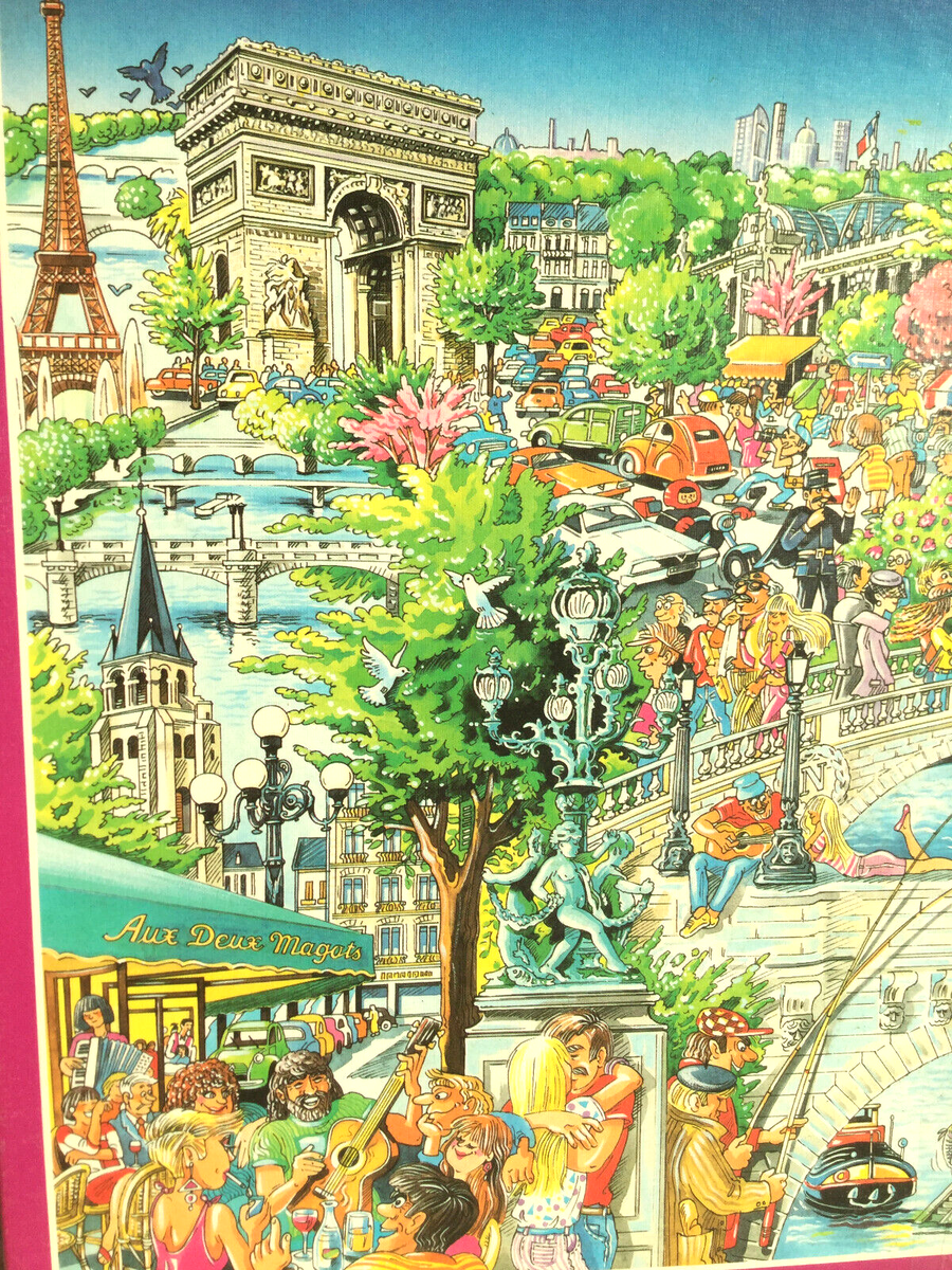 Erika Moos-Drevenstedy 1000 Pc Comic Puzzle C'est la vie PARIS