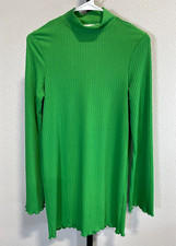 ASOS Womens Mockneck Long Sleeve Ribbed Mini Dress Size 4