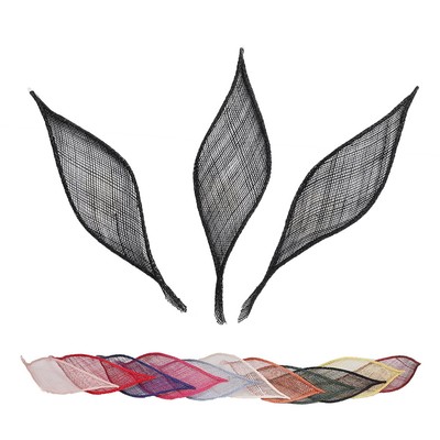 3PC Large Leaf Petal Trimmings Sinamay Fascinator Making  display picture 2