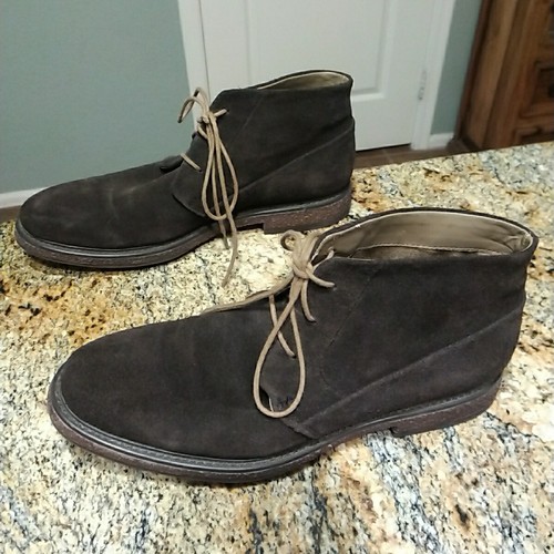 Calvin Klein Men's Phillip Brown Suede Chukka Boots 10.5 M Casual Dress Shoes - Picture 3 of 12