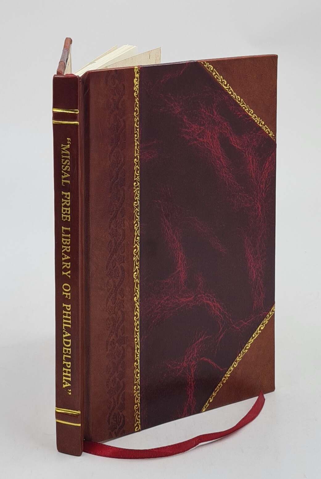 Free Library of Philadelphia Leather Bound Missal 1200