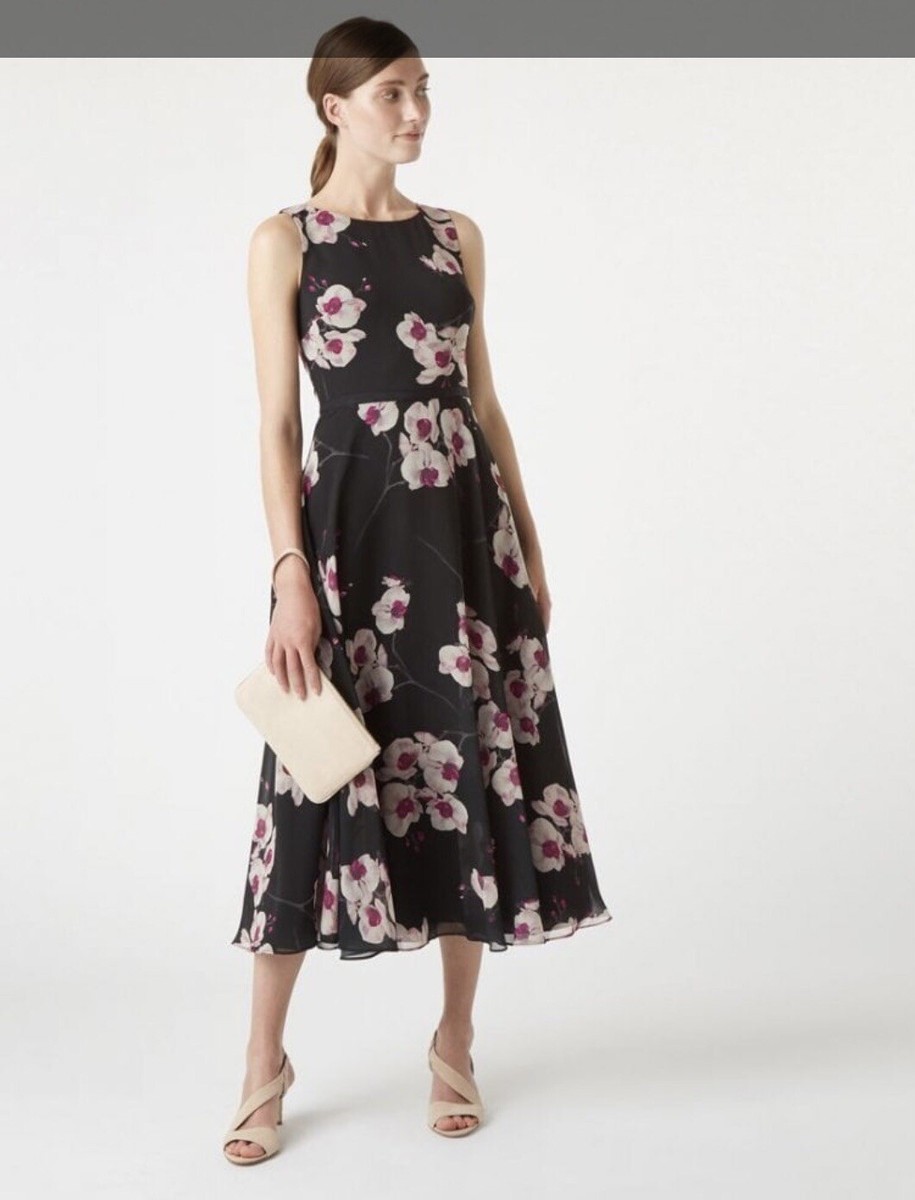【海外限定】Hobbsワンピース☆Petite Carly Floral Midi Dress, Petite Carly Floral Midi Dress | Hobbs US |