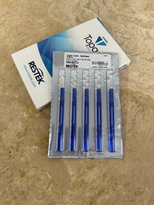 RESTEK Topaz Inlet Liner Splitless  2 mm x 6.2 x 92.1 Perkin Elmer Agilent GC