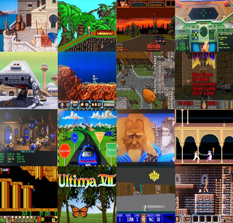 Computer 486 DX2 VLB Turbo AT Case OPL3 MT-32 DOS Windows 3.1 CF ...