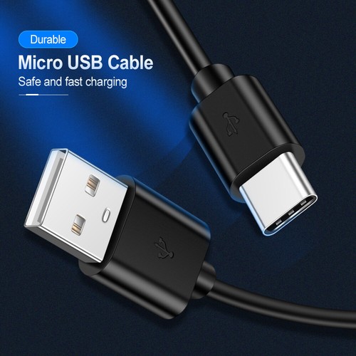 SUPER FAST Charging USB Type-C Charger Cable Data For Huawei Samsung Black - Photo 2 sur 7