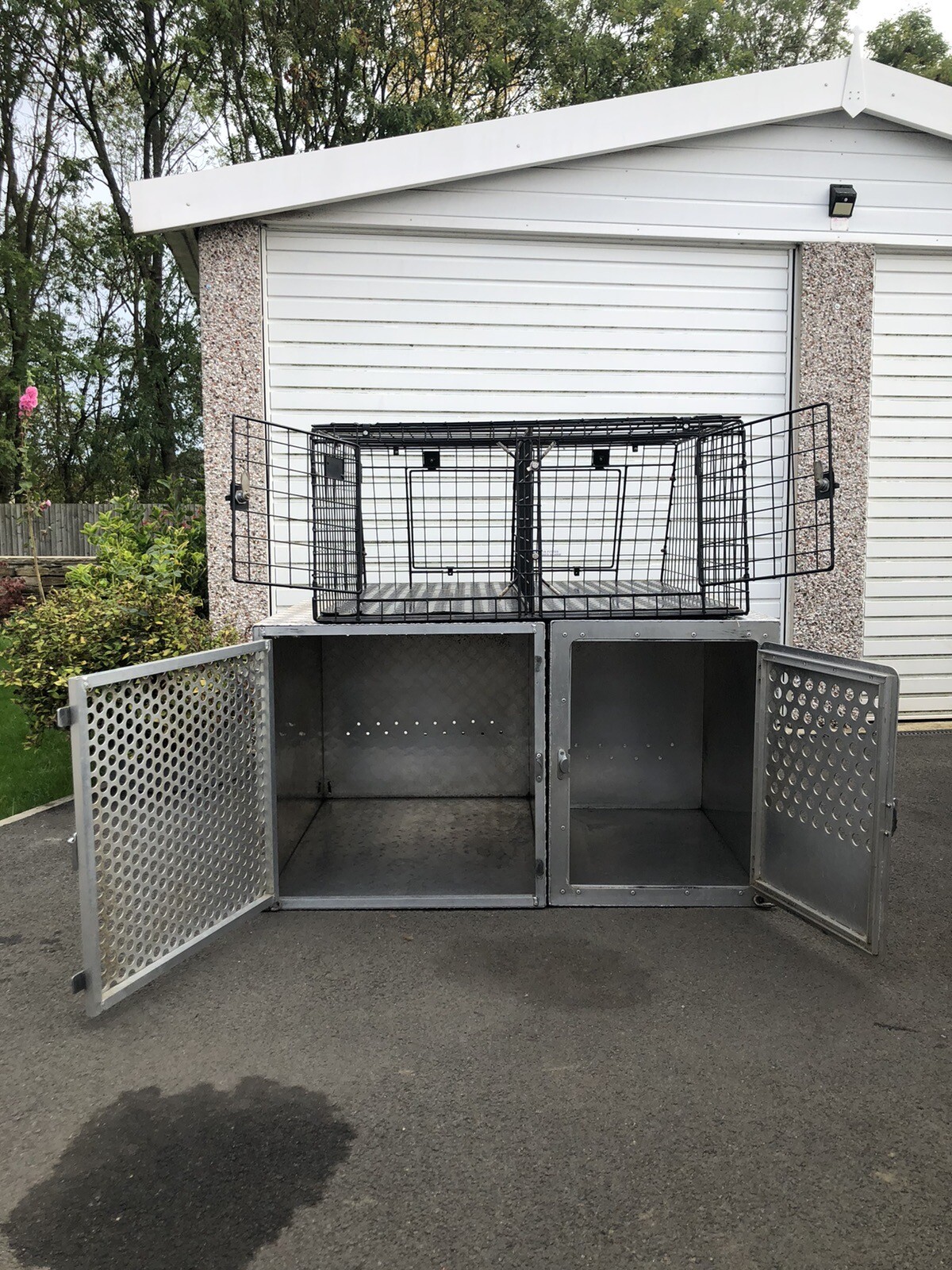 Dog Walking Cage Set up For Van Dog Walking Cages Professional Set Up