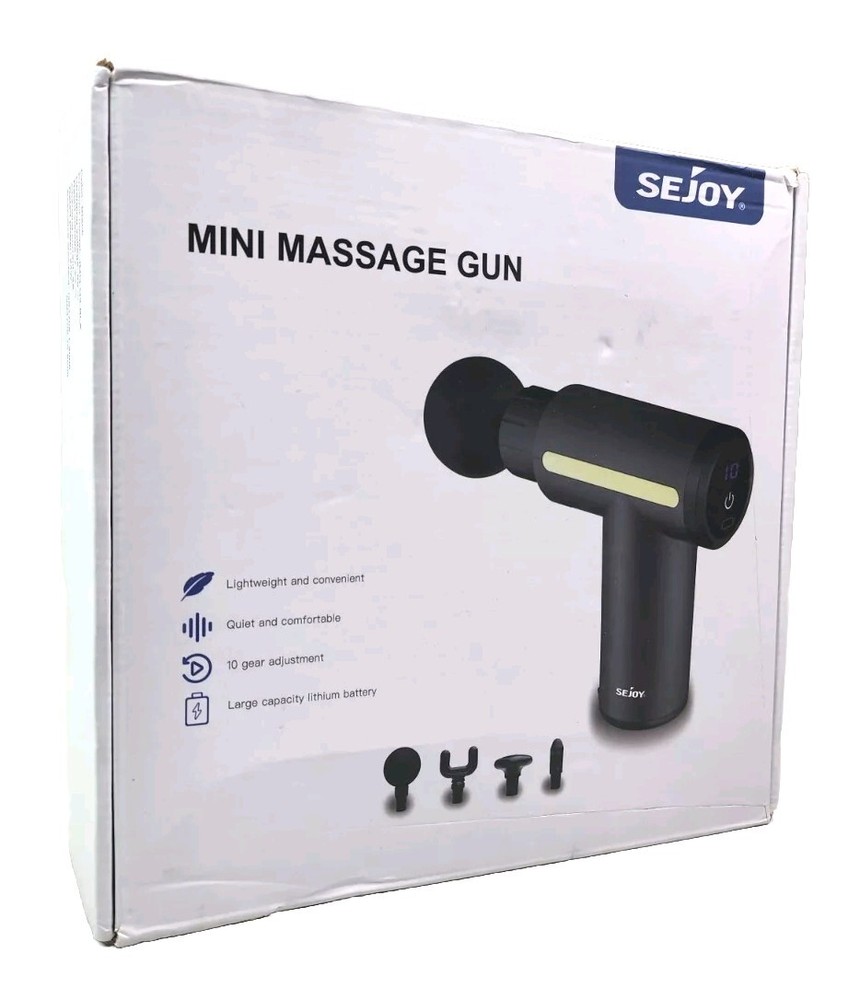 Sejoy Mini Muscle Massage Gun for Pain Relief, Black