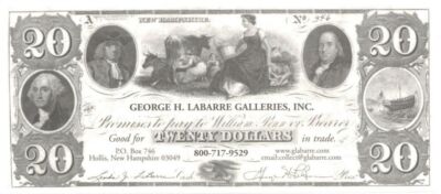 George LaBarre Galleries Gift Certificate - $20 Value - George LaBarre Gallery G