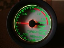Trust Greddy Mechanical Boost Meter 60 With Green Led Illumination Gauge White