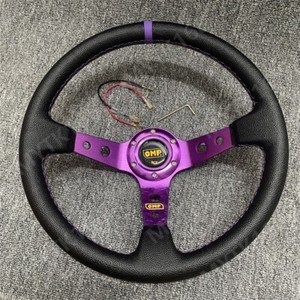 OMP スポーツステアリング ブラック×パープル Omp Steering Wheel | eBay