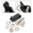 Black Bottom-Mount Headlight Mounting Block Bracket For Harley Bobber Sportster