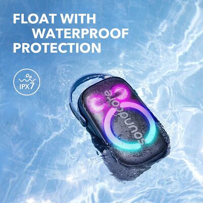 Soundcore Rave Neo 2 Portable Speaker 80W Stereo LED Light IPX7