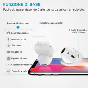 Cuffie Bluetooth, Willful Auricolari Bluetooth 5.0 Senza Fili Bianco | eBay