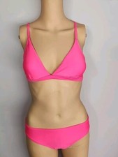 Nwt Cupshe Womens Two Piece Swimsuit Size Xs Pink.