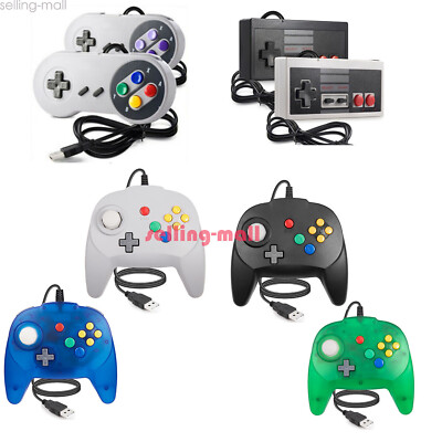 USB N64 Game Controller PC Joystick & Super SNES Gampad for PC/MAC Windows
