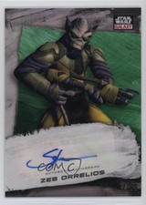 2022 Topps Chrome Star Wars Galaxy Green Refractor 7/99 Steve Blum as Auto g2u