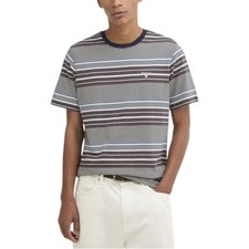 Image of Barbour Mens Steelrigg Stripe T-Shirt Soft Casual Cotton Short Sleeve Top