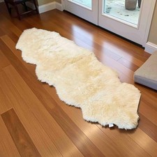Double Sheepskin Rug – 160x65cm – Soft & Luxurious Natural Wool