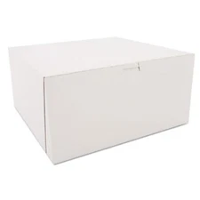 Southern Champion Tray SCH0989 Tuck-top Bakery Boxes, White, Paperboard, 12 X 12